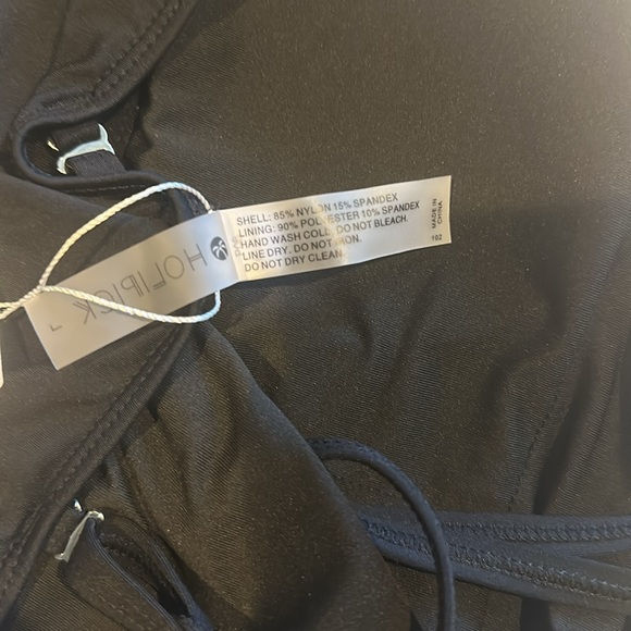 Holipick Black High Neck One Piece Swimsuit-size L Tummy Control - Picture 8 of 8